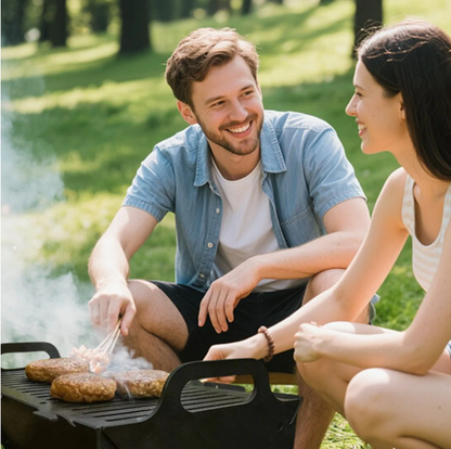 💥Slot Grill - Collapsible BBQ Grill for Easy Storage Steel