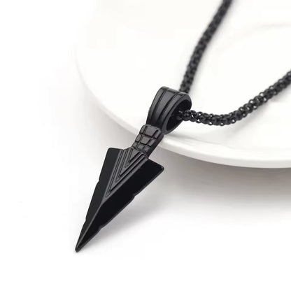 Urban Edge Arrow Pendant – Black Edition
