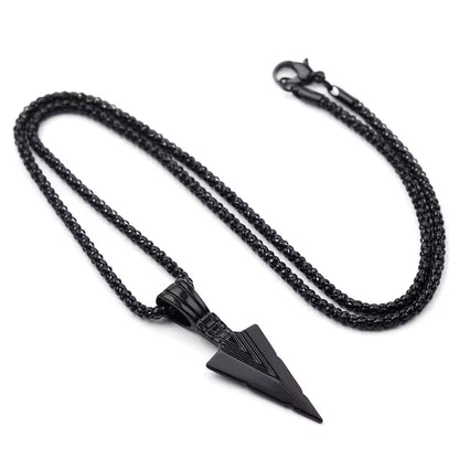 Urban Edge Arrow Pendant – Black Edition
